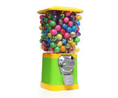Plastic Ball Vending Yellow and blue color candy quarter vending machines