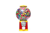 Coin Capacity 400pcs Available 1''-1.4''Gumball  plastic ball vending machine