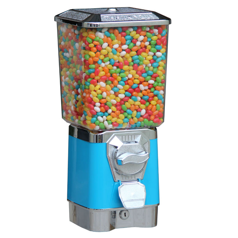 Blue Coin Box Bulk Gumball Machines 7 Colors Selection Modern Appearance