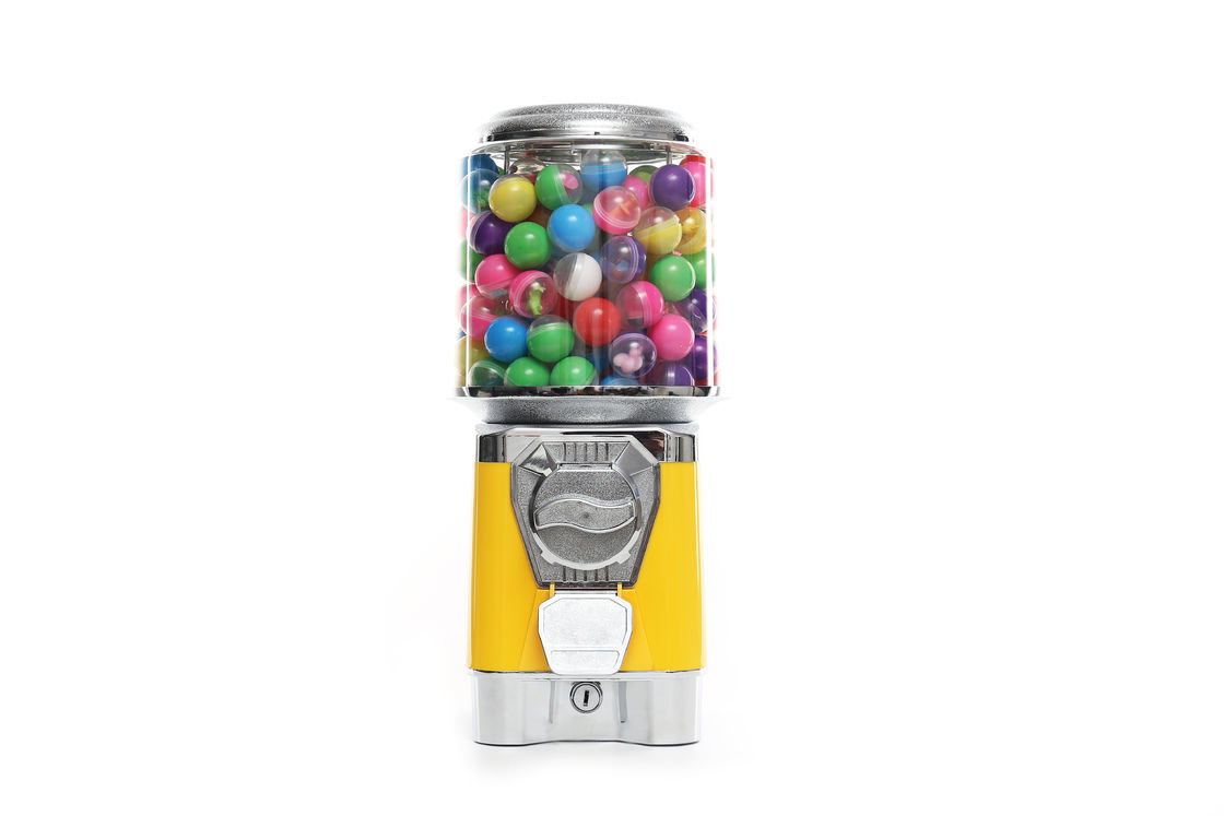 1-6 Coins Candy Gumball Vending Machine Durable ABS 3.5mm Thick Body