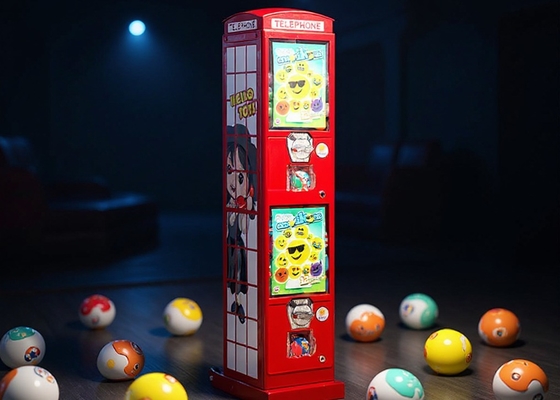 2 muntslot Telefoon Capsule Vending Machine voor Gumball Candy Bouncy Ball en meer 28*28*130CM
