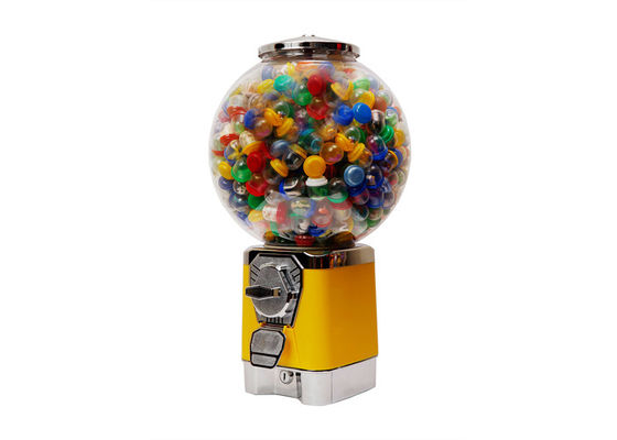 commerciële PC 45CM van de gumballautomaat geel metaal past aan