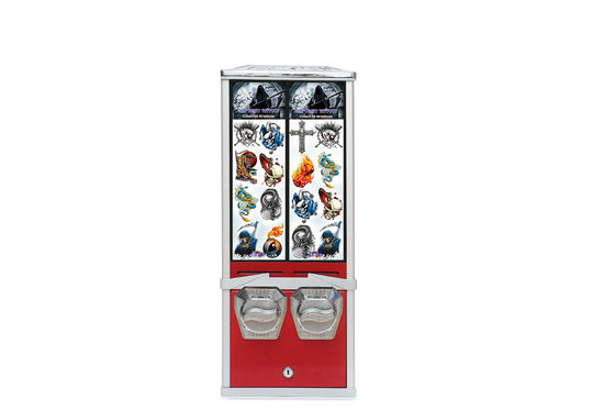 Verkoop van de de Tatoegeringsfoto van Zes Kleuren Facultatieve 2 Kolom de StickerAutomaat